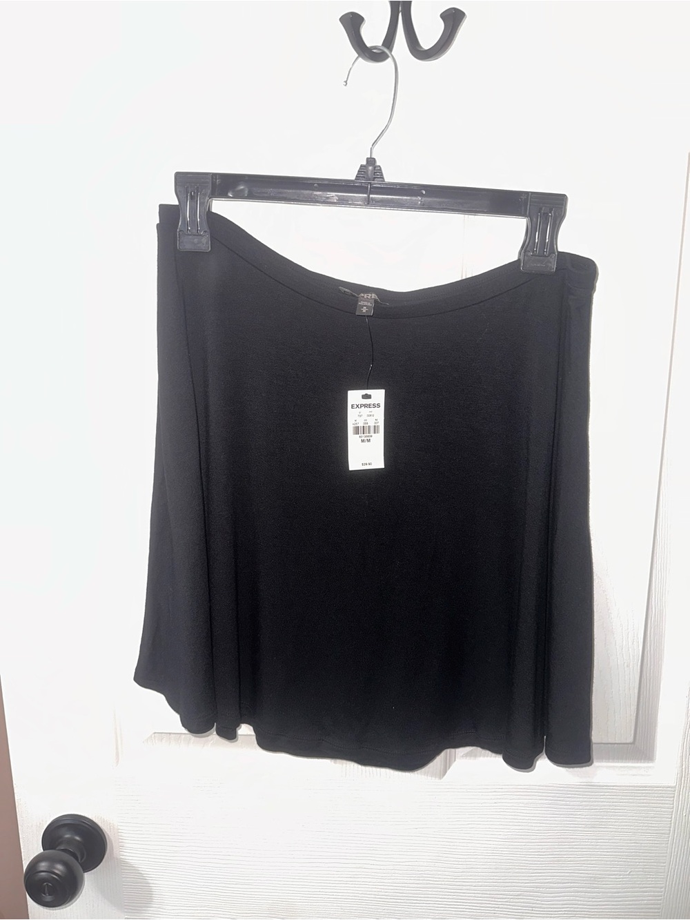 Express Black A-Line Swing Skirt